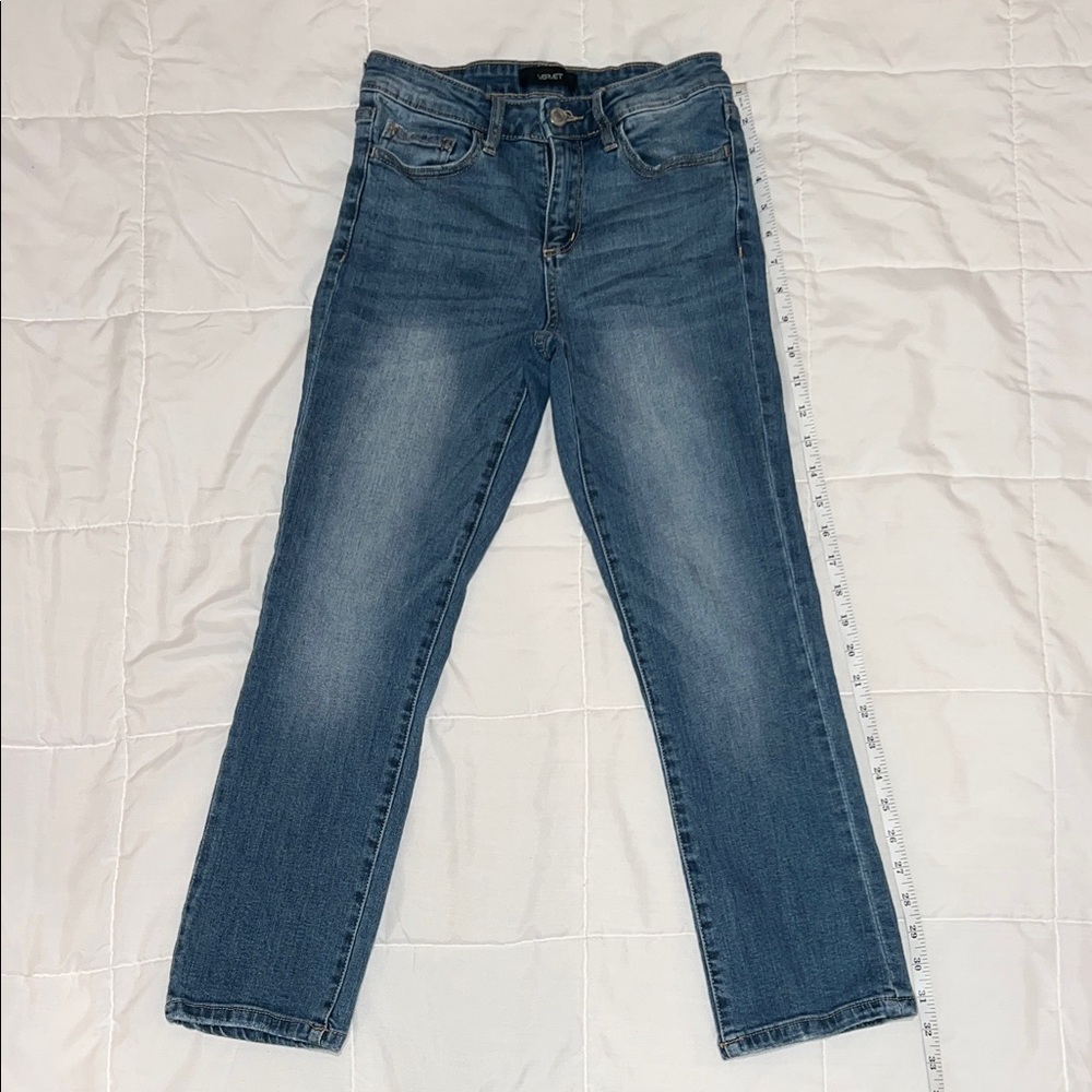 Classic Denim Straight Leg Jeans